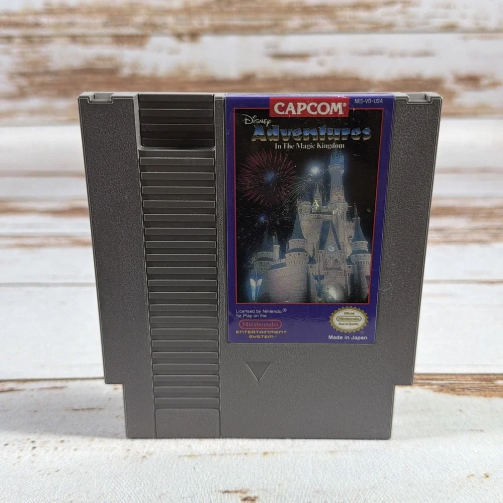 Disney Adventures In The Magic Kingdom (1990, Capcom) Nintendo NES Cart Tested